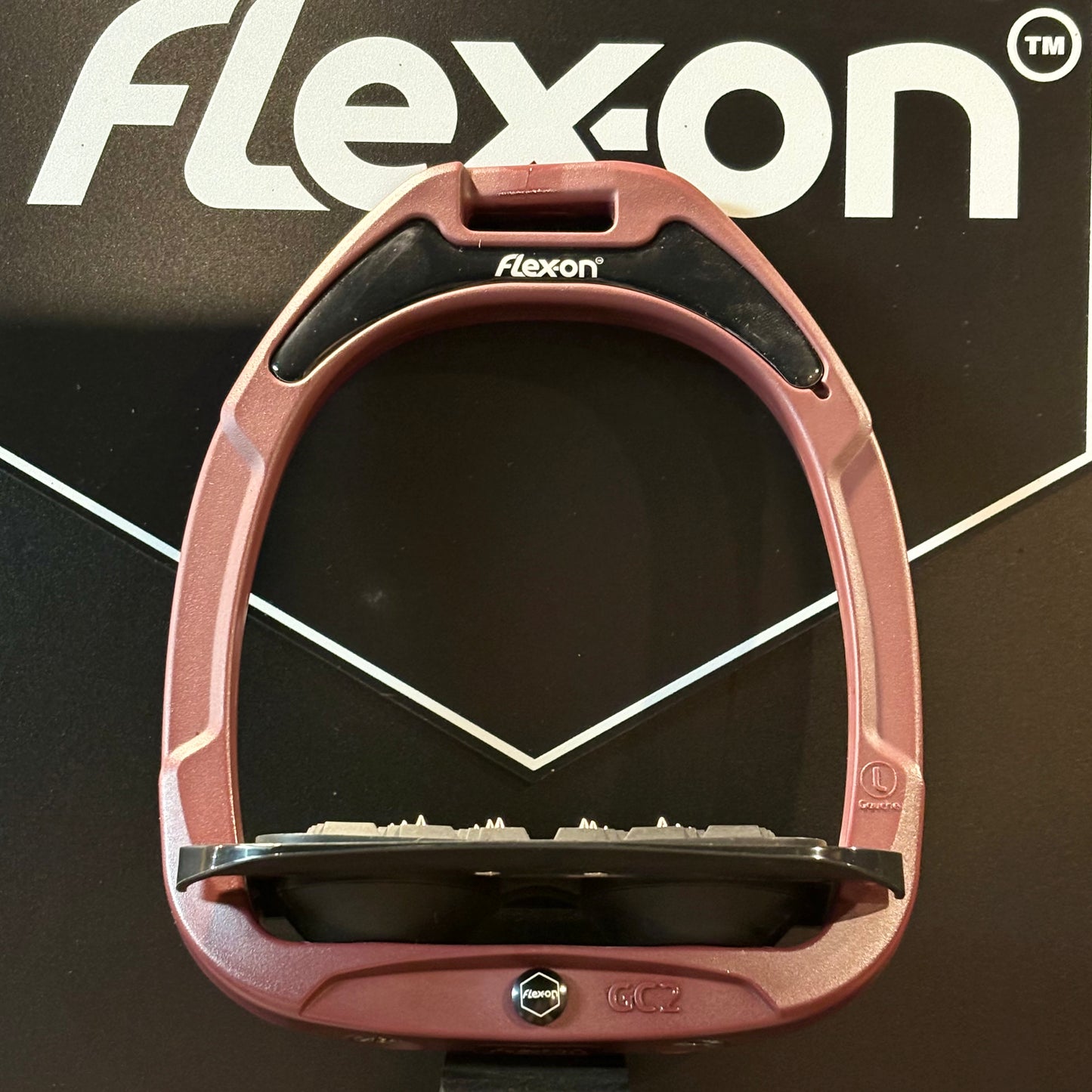 FLEX ON - Étrier GC Incliné Ultra Grip Bordeau/ Noir/ Noir