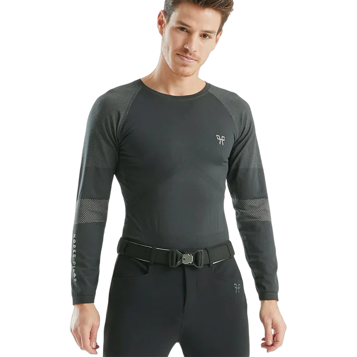 HORSE PILOT - Baselayer Homme Optimax Gris