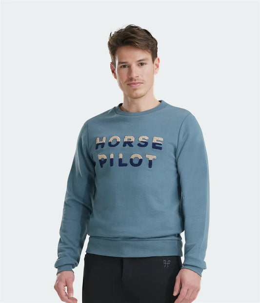HORSE PILOT - Team Shirt Homme Cloudy Blue