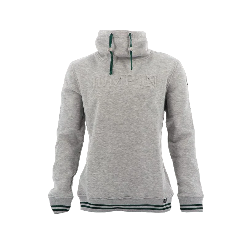 JUMP'IN - Sweat Homme Paco Gris/ Vert