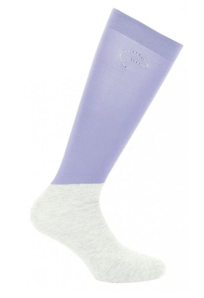 EQUITHEME - Chaussette Shiny Noir (x1)/ Violet (x1)