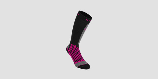 HORSE PILOT - Chaussette Compression Socks Winter Woman Grey/Pink