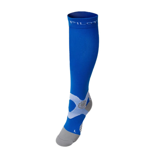 HORSE PILOT - Chaussette Compression Unisex Bleu Royal